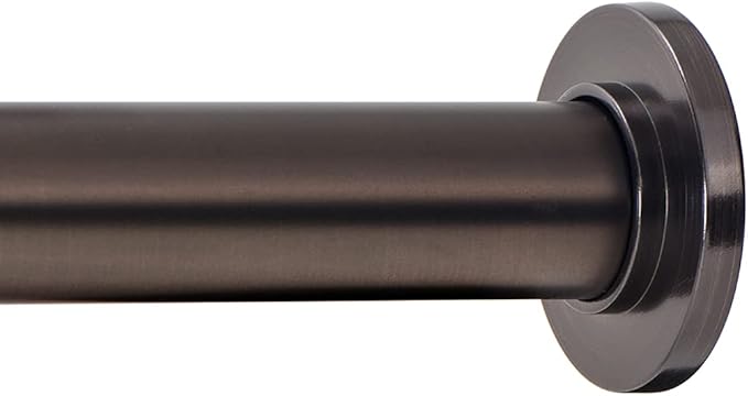 Ivilon Tension Curtain Rod - Spring Tension Rod for Windows or Shower, 24 to 36 Inch. Oil Rubbed Bronze ORB