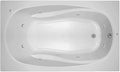 PROFLO PFWPLUSA7242 Lansford 72" x 42" Whirlpool Bathtub with 8 Hydro Jets and EasyCare Acrylic - Drop In or Alcove Installation - White