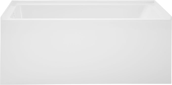 Voltaire 54" X 30" Left-Hand Drain Alcove Bathtub with Apron