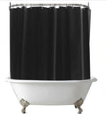 Clawfoot Tub Shower Curtain Liner Black 180x70 Inch Liner All Warp Around Extra Wide Vinyl Bath Curtain for Clawfoot Stand Up Tub Bathroom PEVA Waterproof Liner 36 Metal Hooks