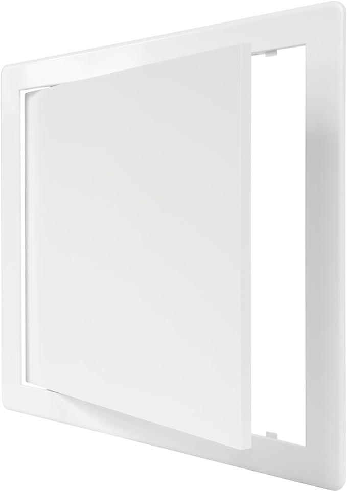 10 x 10 White Plastic Access Panel. Service Shaft Door Panel. Plumbing, Electricity, Heating, Alarm Wall Access