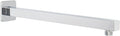 HarJue Shower Arm, Rain Shower Head Extension Extender, With Flange and Teflon Tape, Made of Thicken Stainless Steel for Bathroom Rainfall Shower (16 Inch, Chrome)