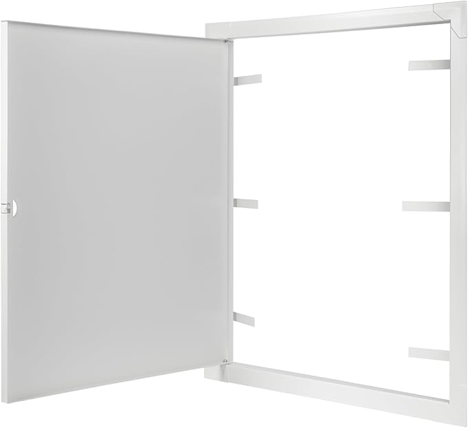 16" x 20" White Metal Access Panel. Service Shaft Door Panel. Plumbing, Electricity, Heating, Alarm Wall Access Panel for Drywall. Bathroom Services Access Hole Cover.