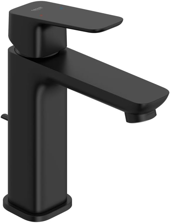 Grohe 1019202430 Cubeo Single Hole Single Handle M-Size Bathroom Faucet, 1.2 GPM, Matte Black