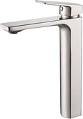 VOTON Vessel Sink Facuet Brushed Nickel Single Handle Tall Bathroom Sink Faucet Vanity Bathroom Faucet, Rv Lavatory Vanity Faucet Basin Mixer Tap Solid Brass 1.2 GPM