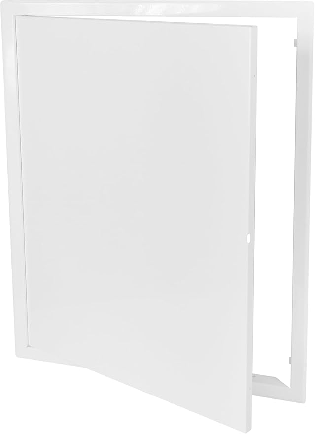 Vent Systems 16'' x 20'' Inch White Stainless Steel Access Panel - Easy Access Doors - Access Panel for Drywall, Wall, Electrical and Plumbing Service Door
