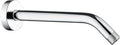 BRIGHT SHOWERS Shower Arm with Flange 10 Inches Solid Brass Shower Head Extension Arm, Wall Mounted Shower Pipe Arm for Rainfall Shower Head and Handheld Showerhead, Chrome