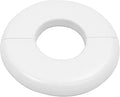 1 Pack Wall Split Flange for 1.1 Inch/28mm OD Pipe ABS Escutcheon Plate Self-Adhesive Round Plumbing Cover Plates for Water Pipe Faucet Decoration, White