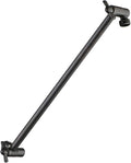 BRIGHT SHOWERS 15 Inch Extra Long Shower Head Extension Arm, Solid Brass Shower Arm Extender with Locking Screw for Rain and Handheld Showerhead, Height & Angle Adjustable, Oil-Rubbed Bronze
