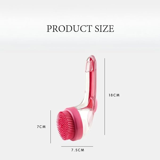 Pet Bath Brush with Silicone Bristles – Grooming Massage Tool with Liquid Dispenser for Wet & Dry Use – Deep Cleaning Portable Brush for Dogs and Cats (Green)