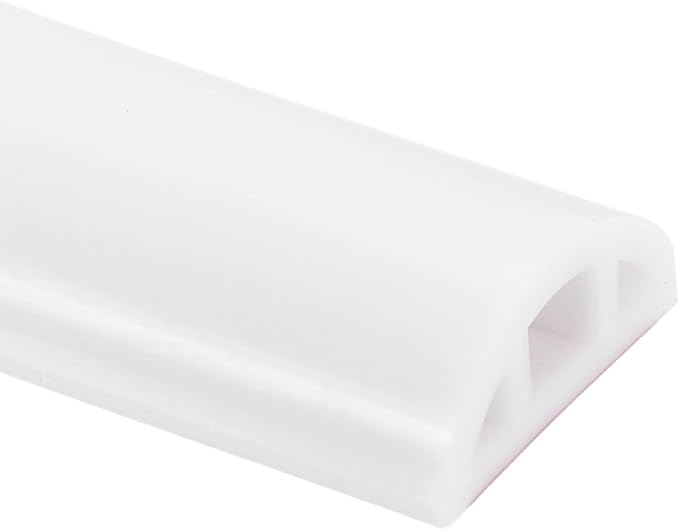 uxcell Shower Water Barrier, 67" Silicone Splash Guard Shower Water Stopper Retention System for Bathtub Sink Washing Machine Dry and Wet Separation, 1.18"W x 0.47"H, White