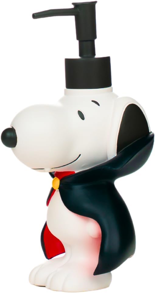 Peanuts Snoopy Vampire Soap/Lotion/Hand Sanitizer Resin Pump Dispenser, 14.81 Ounces, (Officially Licensed Product) by Franco Collectibles