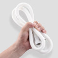 Silicone Shower Hose Extra Long,Explosion Proof Anti Winding Showerhead Hose,Used In Showerheads Spray Bidet Bathing Toilet Cleaning Flexible RV Shower Hoses Replacement (White, 69 In)
