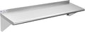 Hally Stainless Steel Shelf 12 x 48 Inches 280 lb, NSF Commercial Wall Mount Floating Shelving for Restaurant, Kitchen, Home and Hotel