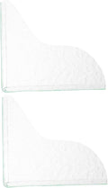2pcs Kitchen Sink Splash Guard Elegant Acrylic -Splashing Barrier for Bathroom and Bathtub Wave Pattern
