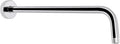 HarJue Shower Arm with Flange and Teflon Tape, Wall Mounted Shower Pipe 304 Stainless Steel Extension Arm for Fixed Shower Head & Handheld (15 Inch, Chrome)