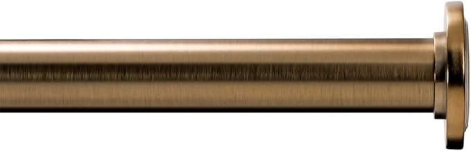 Ivilon Tension Curtain Rod - Spring Tension Rod for Windows or Shower, 36 to 54 Inch. Warm Gold