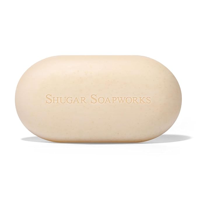 Shugar Soapworks Oatmeal & Eucalyptus 5 oz Beauty Bar Soap 8-Pack | Plant-Based Formula | Sulfate & Paraben Free | Moisturizing Gentle Cleanser for Sensitive Skin, Body & Hands