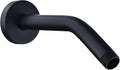 123815BL Replacement For Moen 8 Inches Anti-leakage Ceiling Wall Mounted Bend Accessories-Basic Shower Arm and Flanged,Made of Solid Brass,Matte Black