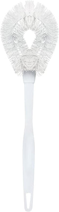 LOLA Toilet Bowl Brush w/Curved Head, Coated Wire, Durable Poly Bristles, Reaches Under Toilet Bowl Rim, 1 Pack