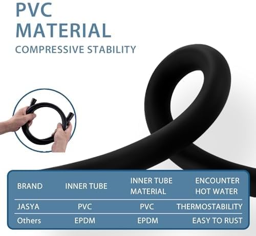 69 Inches Long Shower Hose Rv Shower Hose Extra Long Explosion Proof Anti Winding PVC Showerhead Hoses For Cleaning Pet Black Extension Hoses Flexible Hand Held Showerhose Replacement