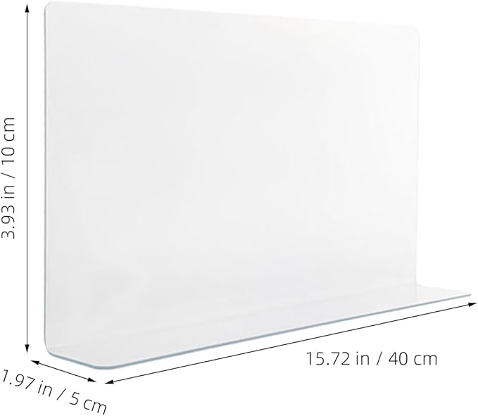 Luxshiny Shower Guard Transparent Splashproof Baffle for Bathtub Corner Water Barrier Tub Protector Bathroom Splash Guard 15.75X4.72 Inches