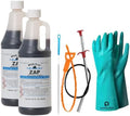 Ultimate Drain Rescue Kit, 2 Pack 32 oz Drain Opener with Cleaning Tools and Protective Gloves