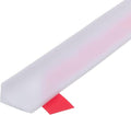 uxcell 98 Inch Collapsible Shower Barrier Stopper Water Splash Guard Blocker 98"Lx0.8"Wx0.5"H for Bathroom Kitchen Wet and Dry Separation, White