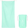 Dock & Bay Beach Towel - Quick Dry, Sand Free - Compact, Lightweight - 100% Recycled - Includes Bag - Essential - Rainforest Green, Extra Large (200x90cm, 78x35)