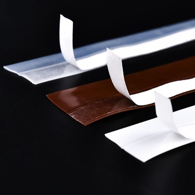 Weather Stripping Door Seal Strip, Door Weather Stripping Seal Strip Sealing Tape for Doors Windows Shower (45mm, Transparent)