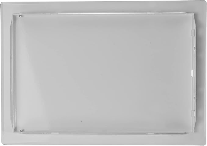 Vent Systems 12" x 8" Inch White Galvanized Steel Access Panel – Durable Access Door for Drywall, Wall or Ceiling – Easy Service Panel for Plumbing, Electrical, HVAC, and Maintenance Openings