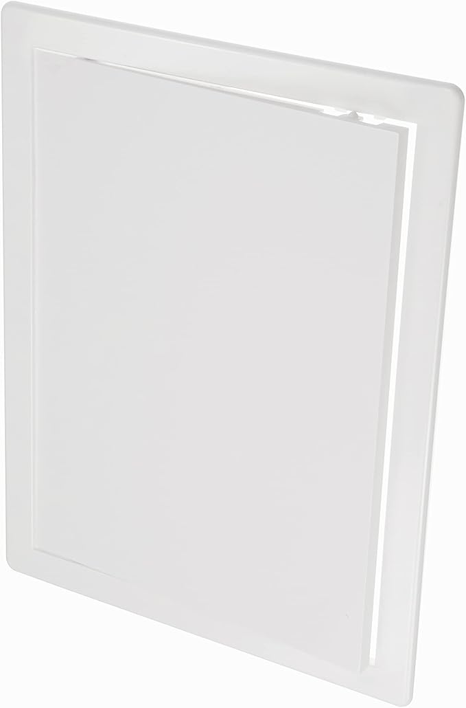 10" x 13" White Plastic Access Panel. Service Shaft Door Panel. Plumbing, Electricity, Heating, Alarm Wall Access Panel for Drywall. Bathroom Services Access Hole Cover.