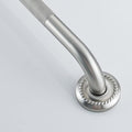 Anti Slip Shower Grab Bar, 12-Inch Toilet Textured Sturdy Hand Rail, Stylish Bathroom Armrest, Brushed Nickel Finish, Multi Function Assist Handle