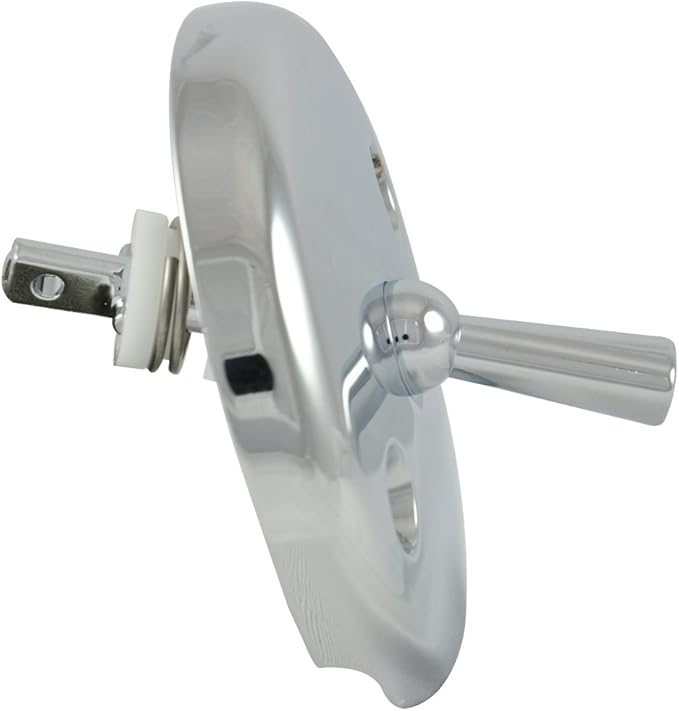 DANCO Bath Tub Overflow Plate with Trip Lever, Chrome, 1-Pack (80991), 2 Inches