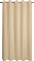 River Dream Extra Long No Hook Beige Shower Curtain or Liner - Soft Microfiber 84" Long Fabric Shower Curtain Liner Set, Machine Washable & Water Repellent, Beige, 71x86