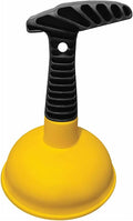 Sink Plunger, Easy to use Mini Plunger with Short Handle, Powerful Plunger Unclogging Tool for Kitchen Sink, Shower, Bathroom Drains, Bath, Yellow