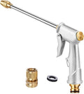 Lengthened Garden Hose Nozzle Heavy Duty High Pressure Water Sprayer for Garden Spray Patio Outdoor Washer Pet Shower Car Wash attachment (Lengthened)