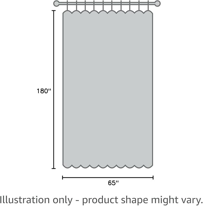 YISURE White Clawfoot Tub Shower Curtain Liner 180x65 Inch, 360 Shower Curtain Short Length PEVA Wrap Around Bath Tub Curtain with 6 Bottom Magnets for Bathroom Freestanding Tub