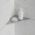 Neodrain Brushed Corner Wall Shelf, 10 Inch Floating Corner Shelf for Wall, 304 Stainless Steel Recessed Corner Shelf Bathroom Shelf Rack for Tiled Wall,No Drilling