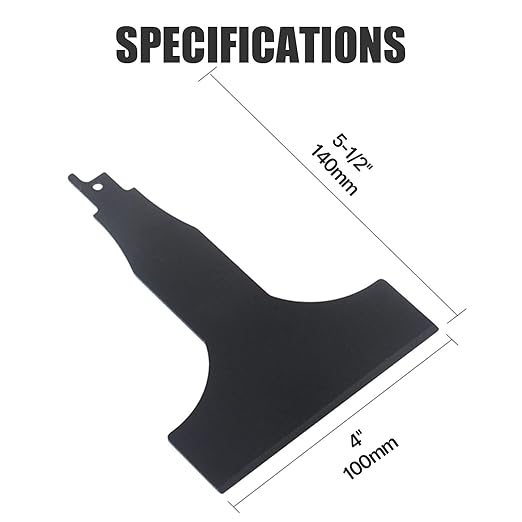 4inch (100mm) HCS reciprocating Saw Blade Saber Shovel Length Cleaning Tool for Removing Tile Grout Glue Gaps, etc.…