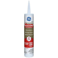 GE Advanced Silicone Caulk for Kitchen & Bathroom, Clear, 10 fl oz Cartridge, 1 Pack - 100% Waterproof Silicone Sealant, 5X Stronger Adhesion, Shrink & Crack Proof