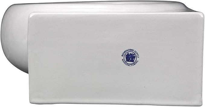 Renovators Supply Manufacturing Carlingwood Corner Wall Mounted Bathroom Sink 17 in. White Ceramic Oval Wall Hung Floating Vessel Sink with Overflow and Single Faucet Hole