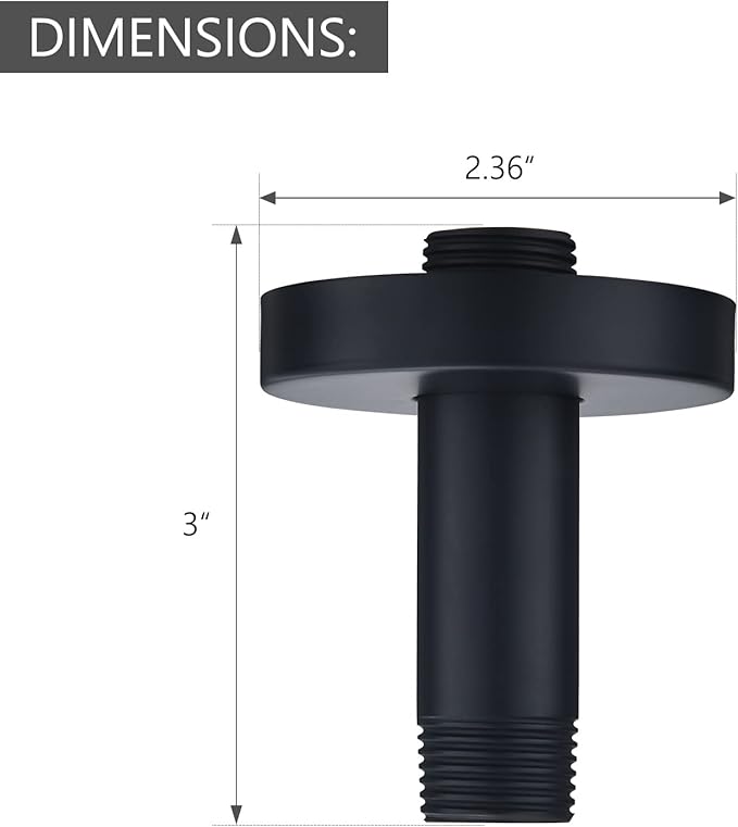 Celling Mounted Extention Shower Arm (Sold with Shower Arm Flange) for U4996-RB 3-inch, Venetian Bronze