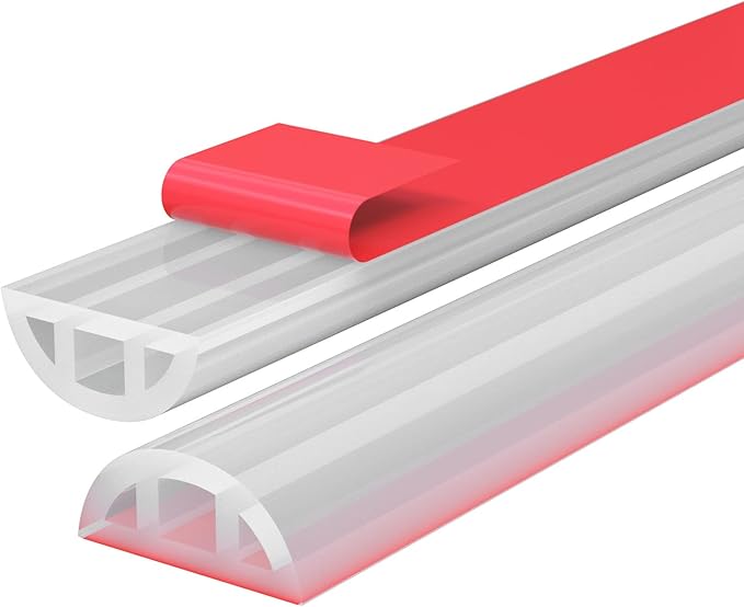 39" Shower Threshold Water Dam, Self-Adhesive Shower Barrier and Kitchen Water Stopper sealing Retention System Rubber Shower Guard Dam for Dry And Wet Separation Caulk Seal Strip Edge Trim