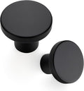 Ravinte 3 Pack Cabinet Knobs Black Kitchen Cabinet Knobs Round Dresser Drawer Pulls Closet Door Pulls 1-1/5 Inch