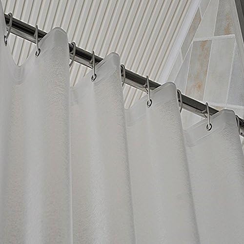 AooHome 72x72 Shower Curtain Liner - 8G Eva Heavy Duty Frosted Bathroom Plastic Shower Liner with Rustproof Metal Grommets and 5 Bottom Magnets, Thickness, Water Repellent, Semi-Transparent