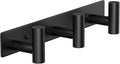 Wall Mounted Coat Rack-3 Hooks, Heavy Duty Stainless Steel Wall Hooks for Towel Coat Bag, Hat Rack Coat Hanger Coat Hooks Towel Racks for Bathroom Entryway Kitchen Hotel Office (Black, 1 Pack)