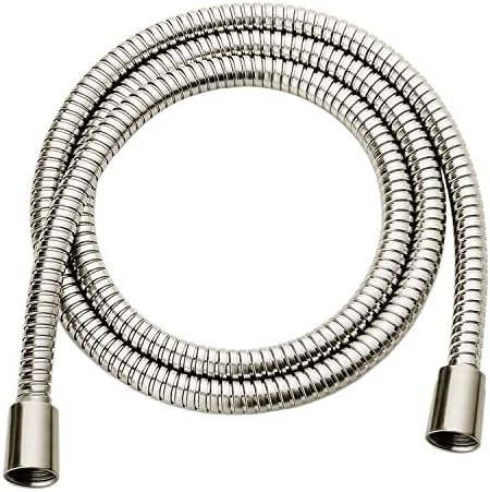 BRIGHT SHOWERS Shower Hose For Hand Held Shower Heads, 59 Inches Cord Stainless Steel Hand Shower Hose, Ultra-Flexible Replacement Part with Brass Insert, Brushed Nickel
