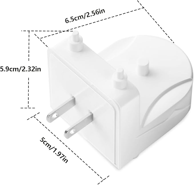 Wall Charger for Philips Sonicare Electric Toothbrush, Wireless Electric Toothbrush Wall Charger for Philips Sonicare HX6100/ HX3000/ HX6000/ HX8000/ HX9000 Series, White