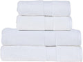 Christy Supreme Hygro 4 Piece Towel Set | White | 100% Luxury Supima Cotton | Ultra Soft | Super Absorbent | 650GSM | 2 Bath Towels 2 Hand Towels